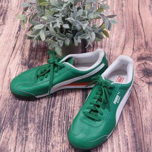 PUMA Roma Verdant Green White Size US 5.5 Shoes EUC